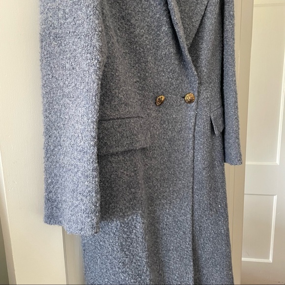 🌸Zara blue coat with gold buttons - Picture 8 of 10